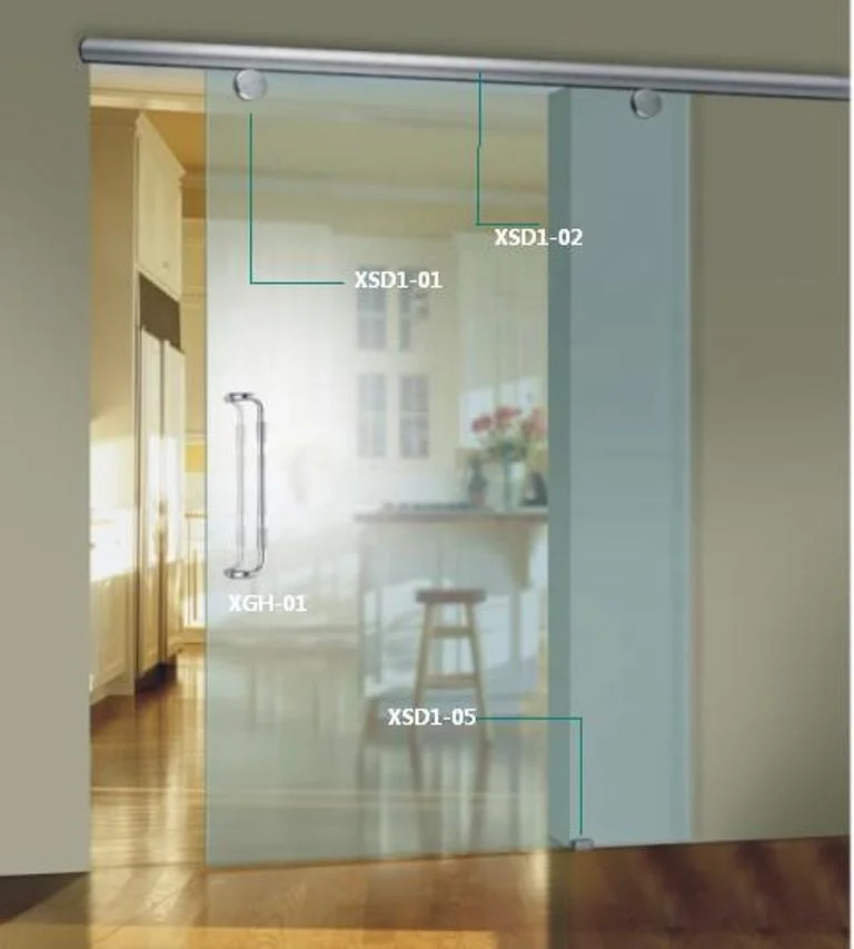 Round Sliding Glass Door roller for 8-12mm glass stainless Steel material high quality glass door roller