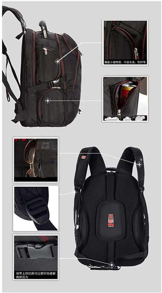 FREE SAMPLE Laptop Backpack 19 Inch Gaming Laptops Back Pack for Notebook Computer