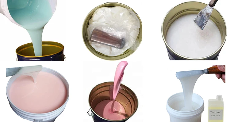 Hardness 20 shore a rtv 2 liquid condensation cure silicone rubber for tire molds making