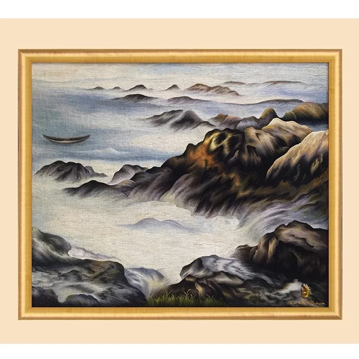 Silk Thread Embroidery Seascape Home Deco Painting From Vietnam Brand The Calling Of The Sea