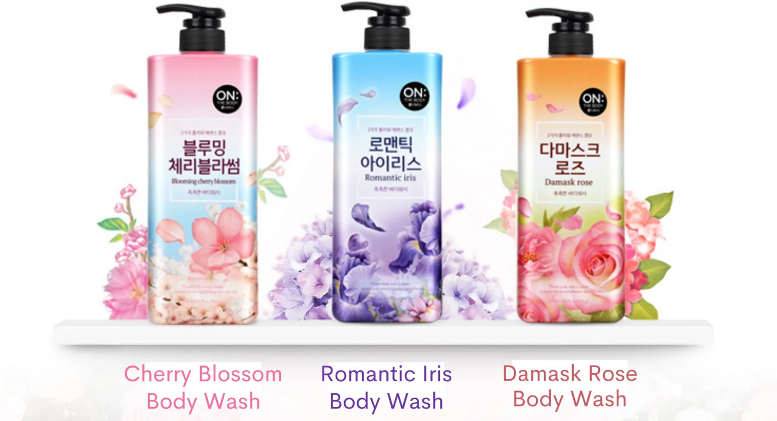 
Romantic Iris Body Wash Feminine Fragrance Floral Scented Skin From South Korea 
