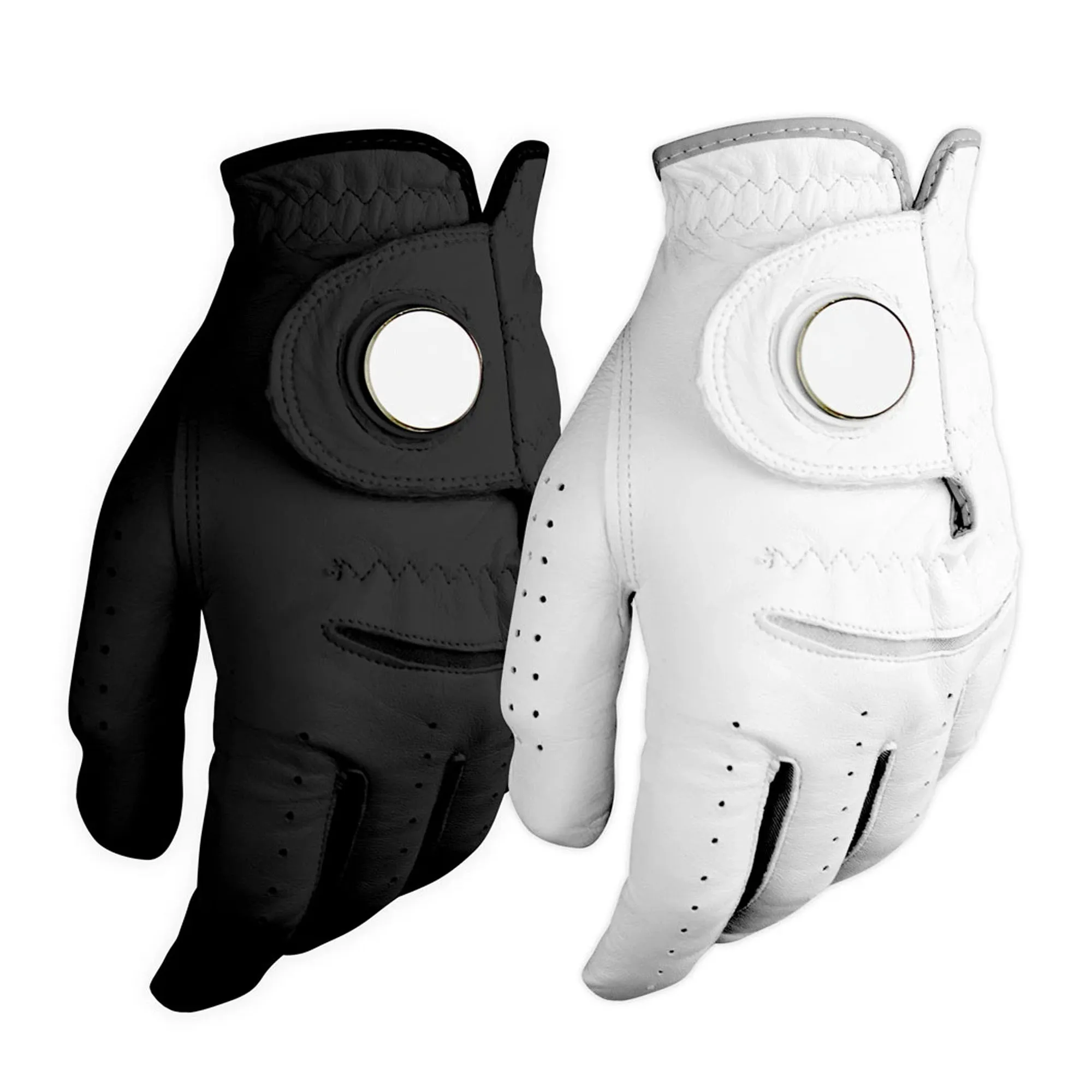 Dongguan Gostar мужские коричневые кожаные Перчатки Для Гольфа Cabretta с пользовательским логотипом и индивидуальным