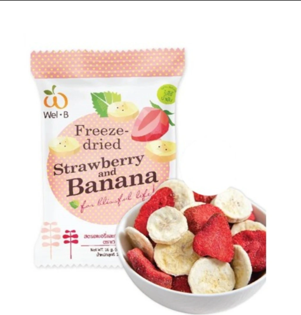 Strawberry And Banana Freeze Dried Fruit-Dried Fruit Product Of Thailand Snack Fruit
