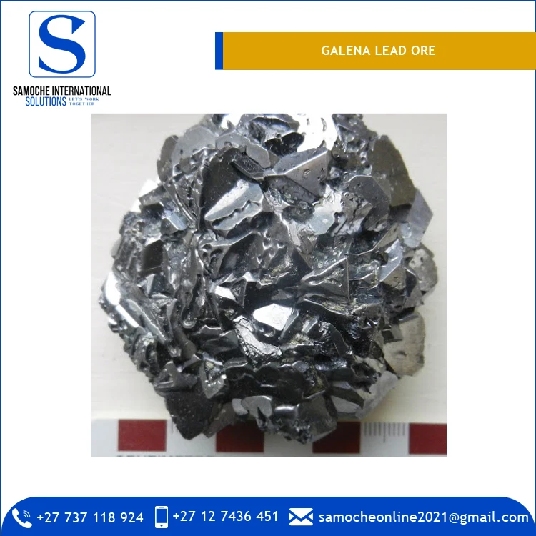 
100% Quality Commitment 65.64% Pb Lead Galena Ore from South African Supplier 