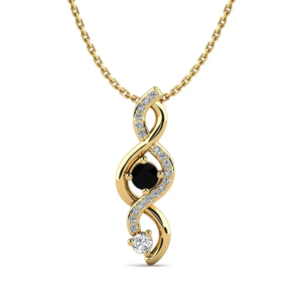 Precious Black Diamond Pendant 14k/ 10k yellow gold Heavy , Rare Black designer jewelry Pendant world wide delievry