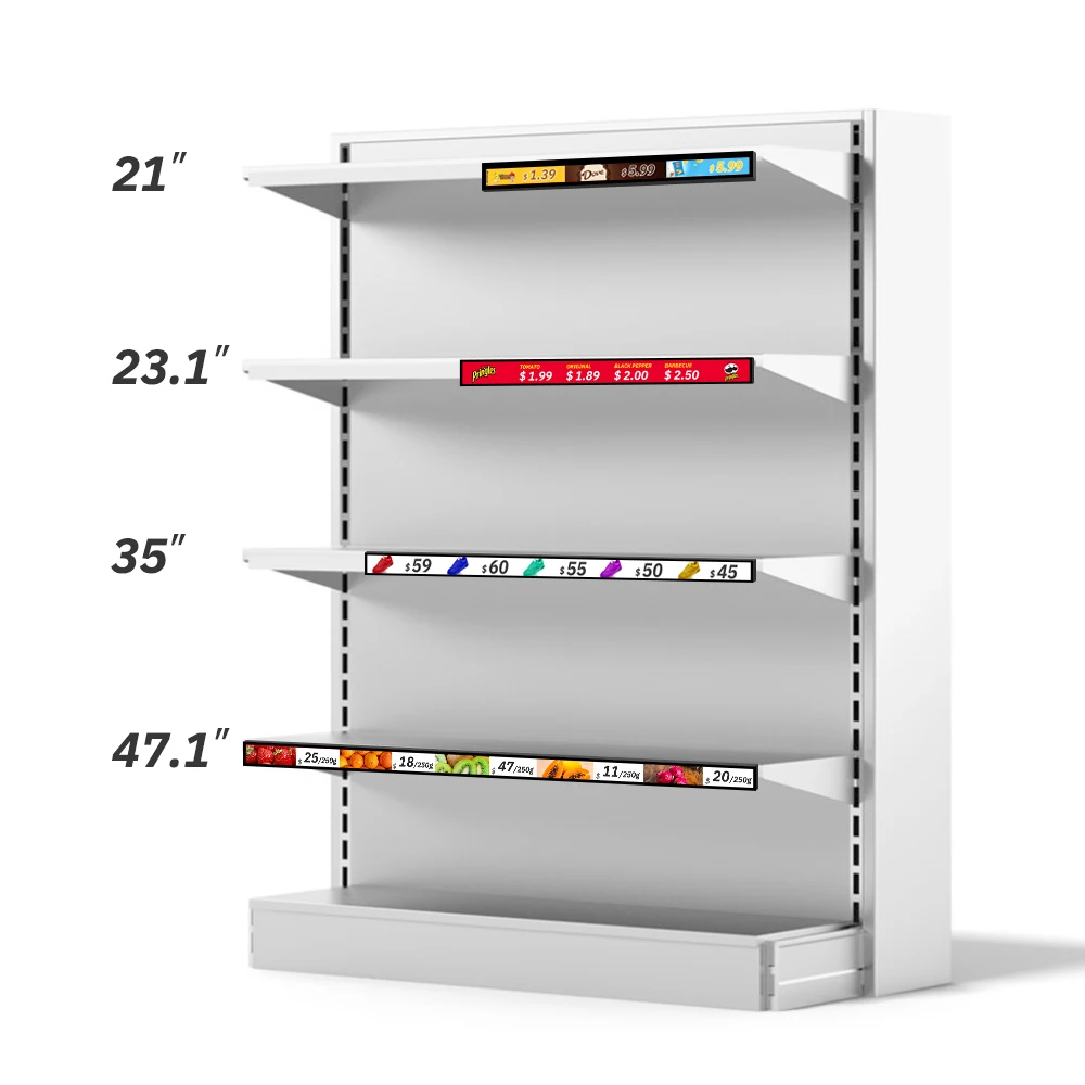 Розничная продажа, умная полка, ЖК-дисплей, цифровая светодиодная полка, экран, рекламные полки, дисплеи для супермаркета