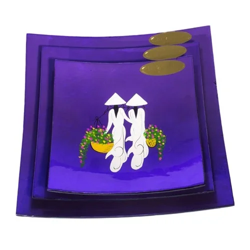 
Lacquered wooden plates classic traditional Vietnamese style cheap price 