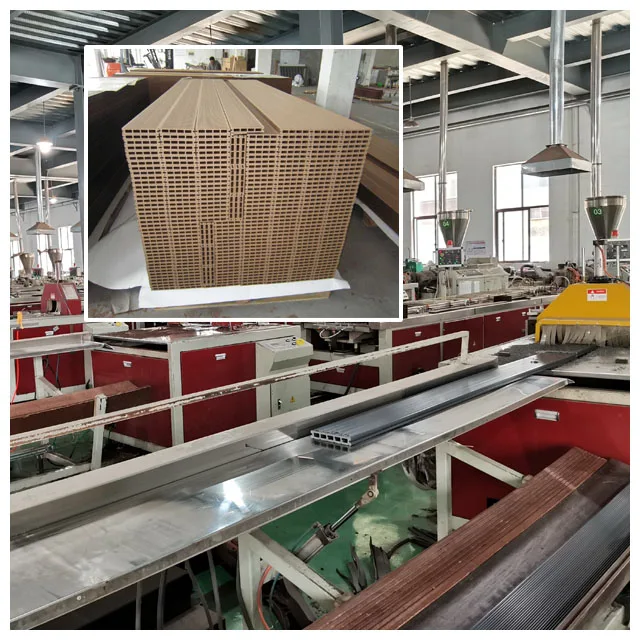 outdoor hollow deck wood plastic composite decking flooring for swimming pool