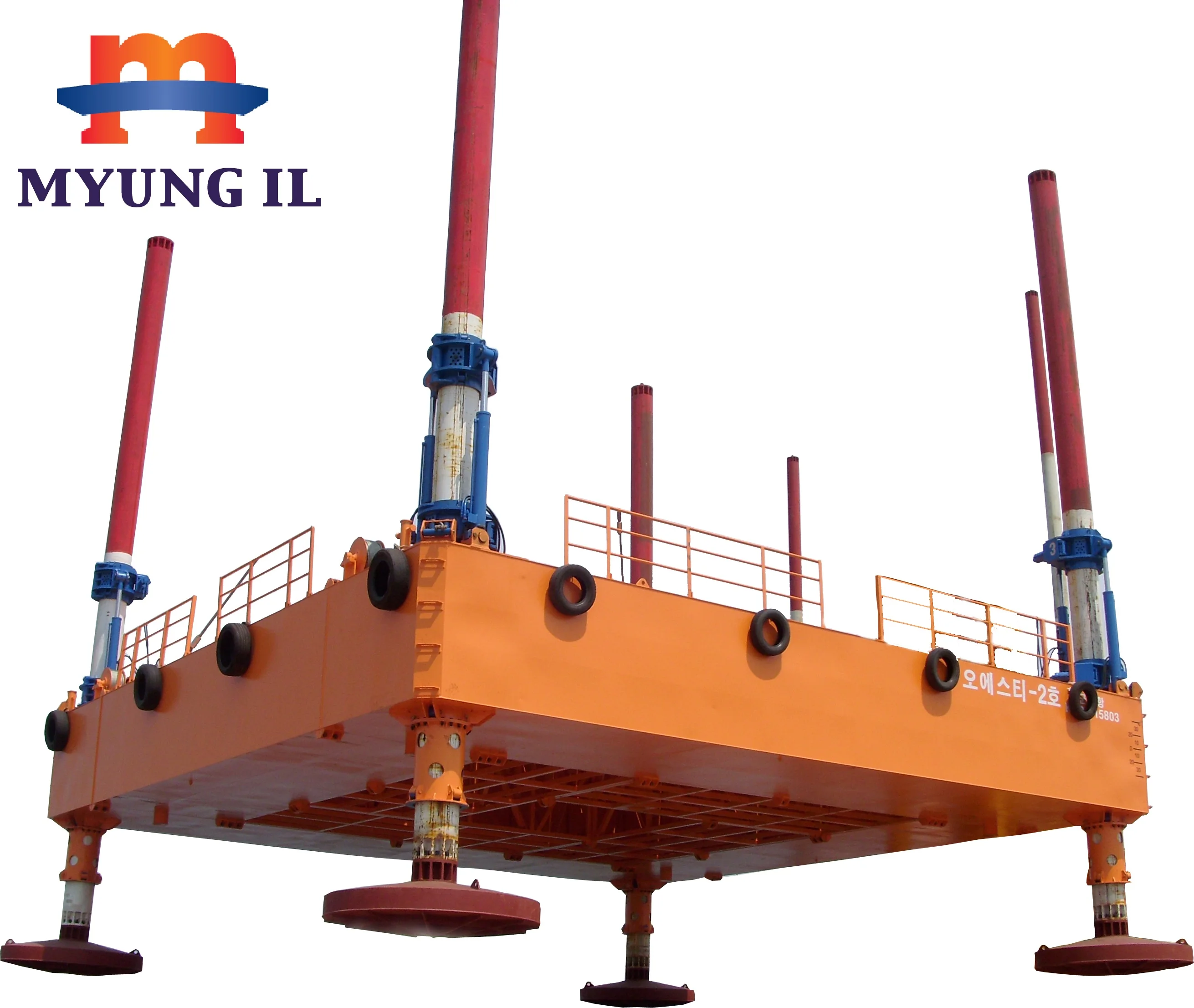 
Small Jack Up Barge / MI-100HS / 12x12m / Hydraulic / Modular / Customizable 