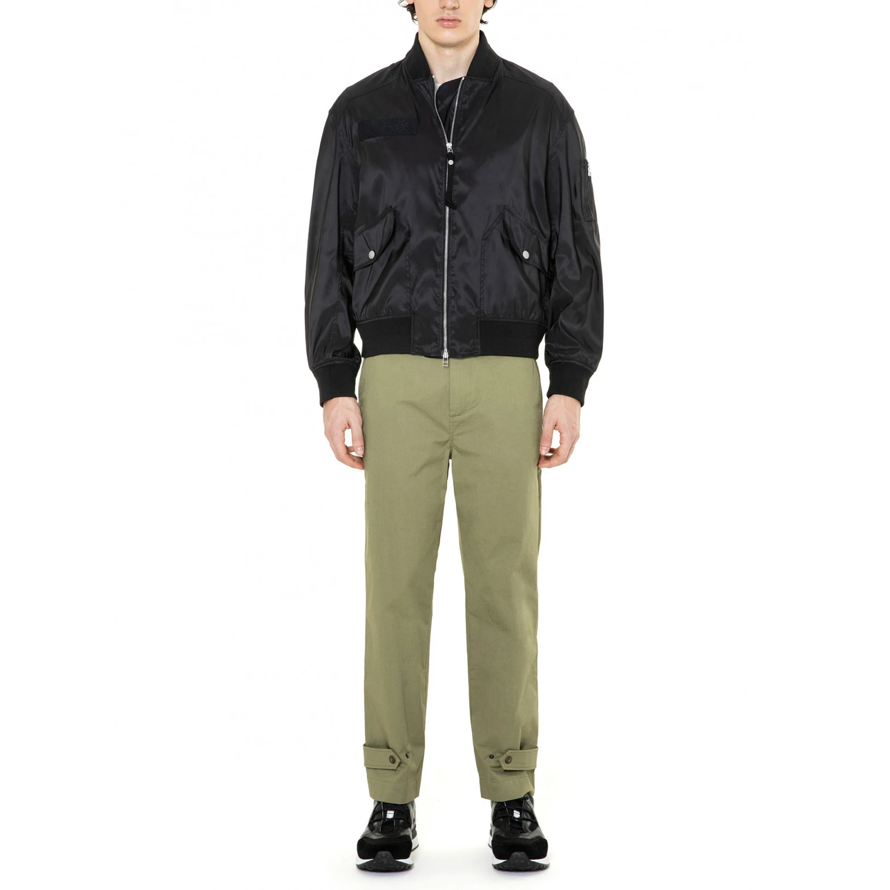 Spring Autumn Casual Solid Fashion Slim Bomber Jacket Men Overcoat