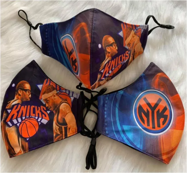 Hot Sell All Teams NBA Washable Cloth Face Cover for Adults Basketball Design Knicks 76ers Bucks