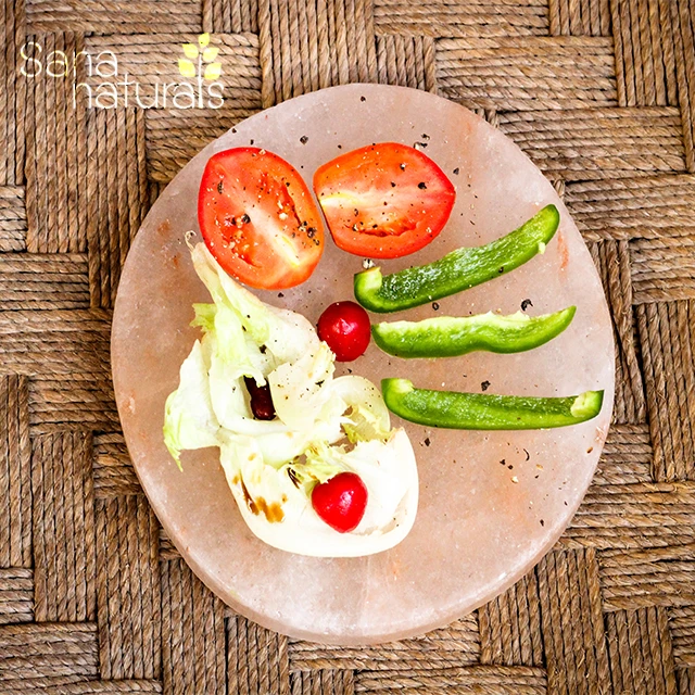 Square Shaped Cooking Salt Plate / Food Grade Salt Plate for Cooking / Pink Edible Salt Plate