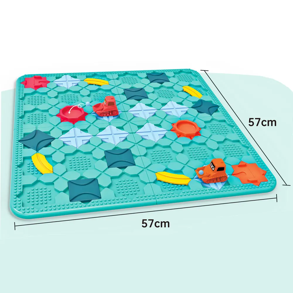 46PCS Kids Plastic Intelligence DIY Toys Road Builder Puzzle Maze Track Car Educational Building Blocks Toys