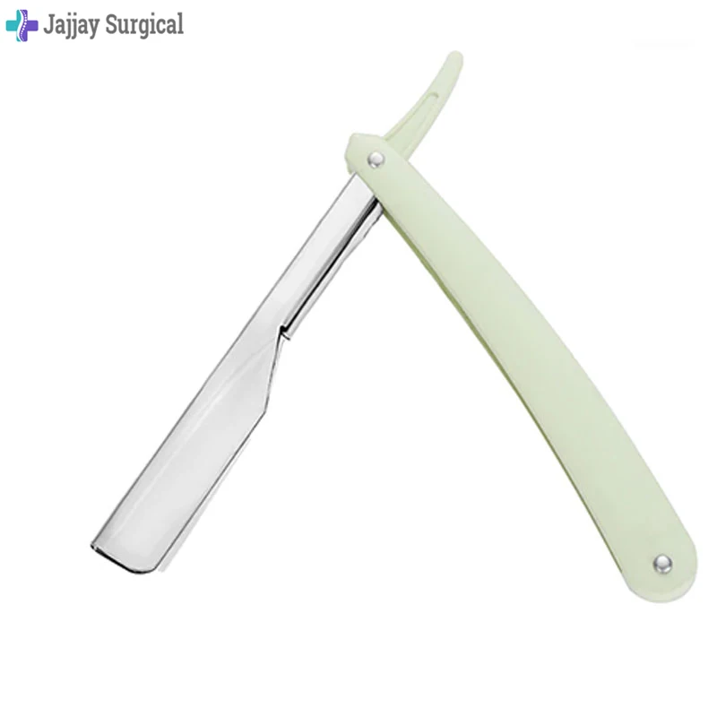 Профессиональная ручная бритва острый бритвенный станок прямая Парикмахерская с лезвием нержавеющая сталь индивидуальный логотип одно лезвие