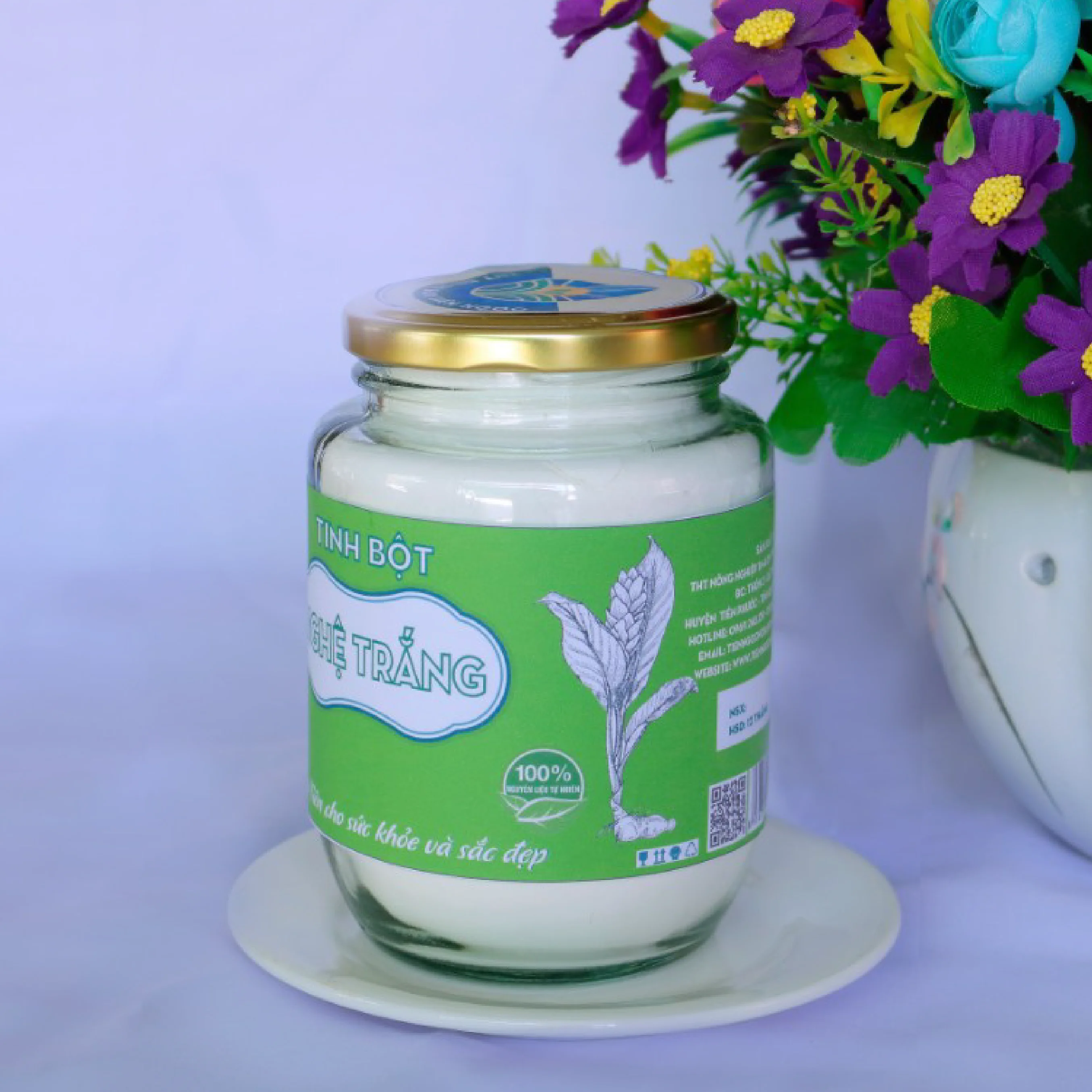 
Vietnam Supplier 100% Natural Oganic White turmeric powder 100g Health products 