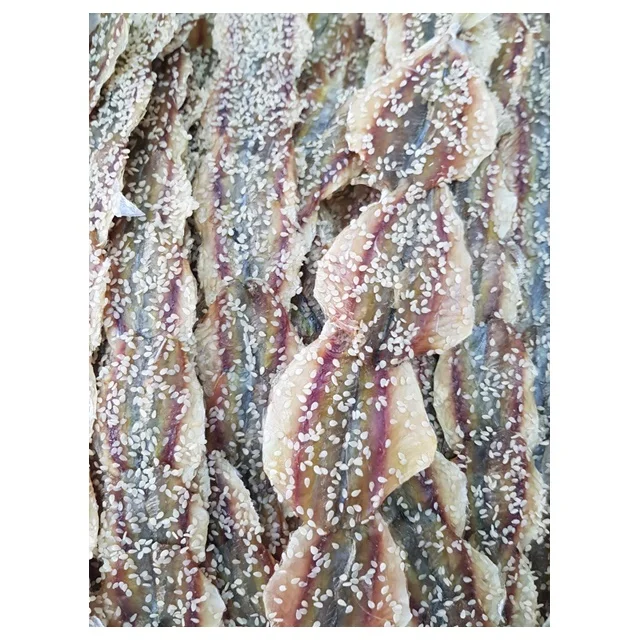 
Dried Yellow Striped Trevally with Sesame Dried Shrimp Dried Fish Dried Lizard Fish Dried Smoked Strip Catfish Dried Anchovy 