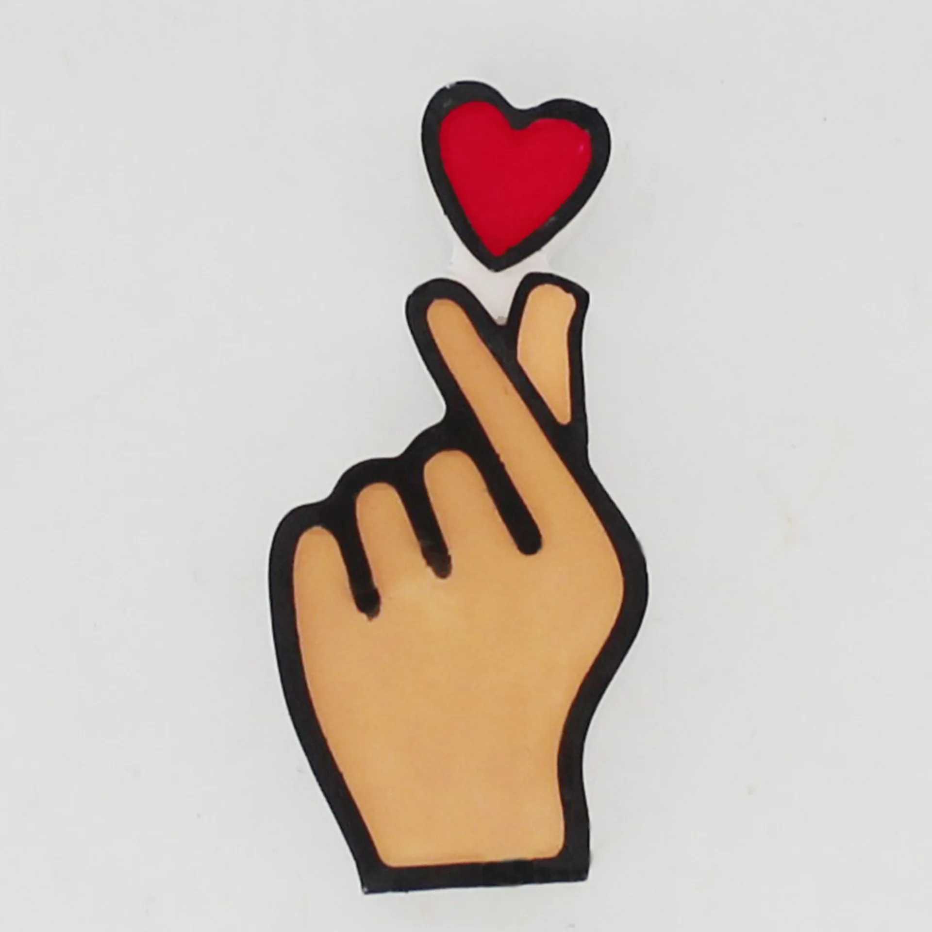 Korean Heart Finger I Love You Vector Silhouette Decal  Sticker Vinyl Pin Stencil Resin Frame LOVE MOLD