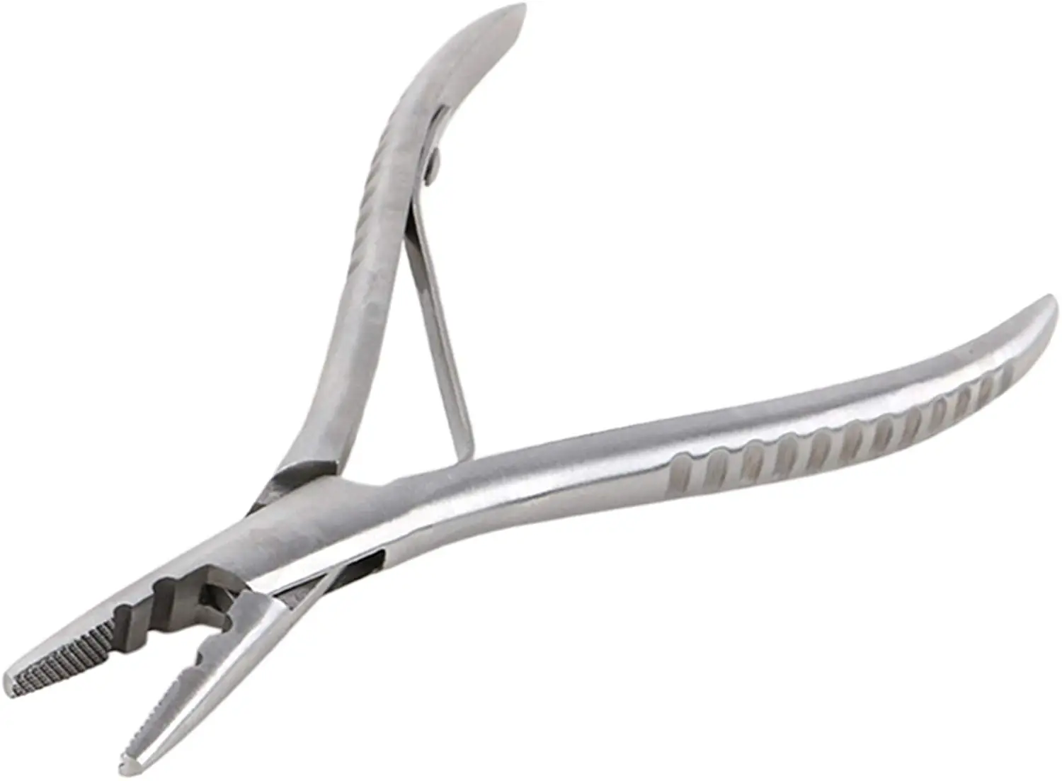 hair extension silver flat shape 2 holes stainless steel hair extension pliers multipurpose tools for micro nano ring i tip stic