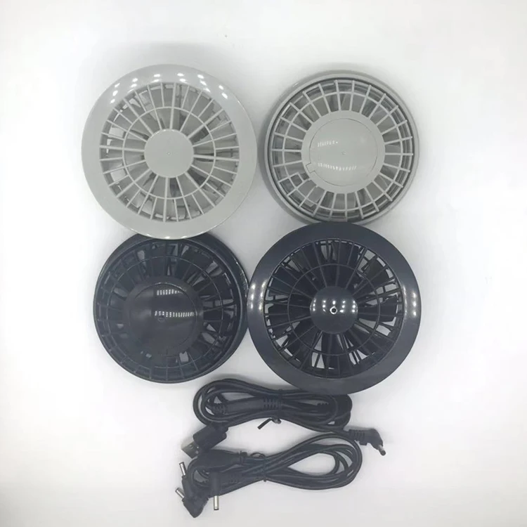 
7.4v cooling clothing fan with 7.4v rechargeable and 5200mAh battery jacket fan 