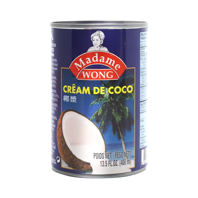 
Консервированный кокосовый крем 22% (синяя этикетка) 