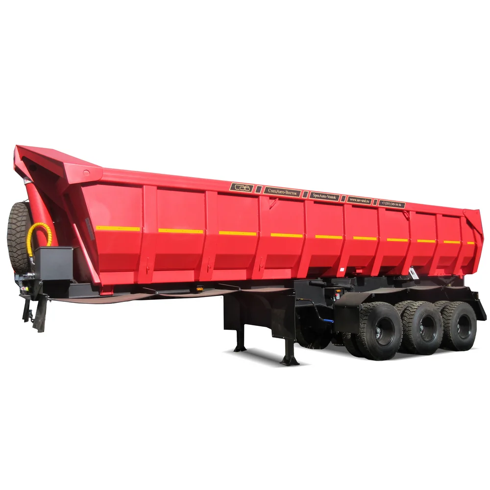 Off road timber Semi Trailer Tipper Dump Truck