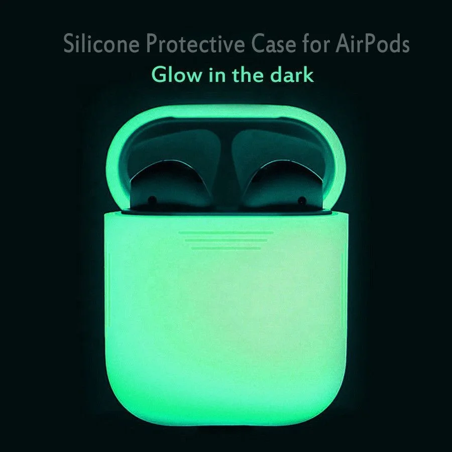 New Luminous Case Glow in the Dark Protective Silicon Cover Case for Air-pods