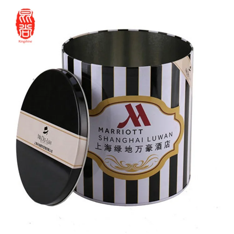 Необычное Оловянное ведро для попкорна на заказ/оптовая продажа жестяных банок с крышками