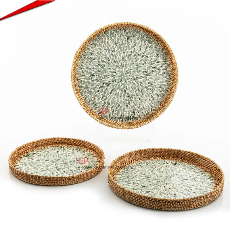 Hot Sale Latest Design Rattan Tray with Luxury Design Hand Made Tray