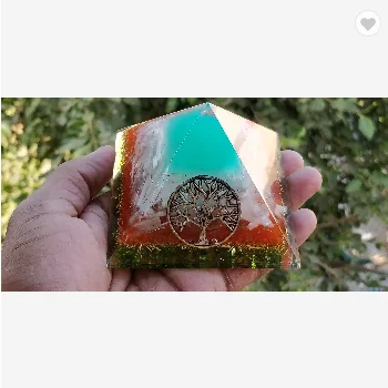  Оптовая продажа пирамиды оргонита | Новая пирамида еленит ОРГОН символ жизни зеленый оникс с пирамидой