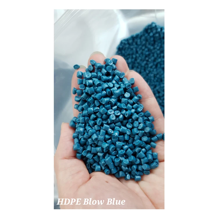 Multiple Applications Blue Pellets Resins Extrusion Grade HDPE Blow Grade Recycled Plastic Granules