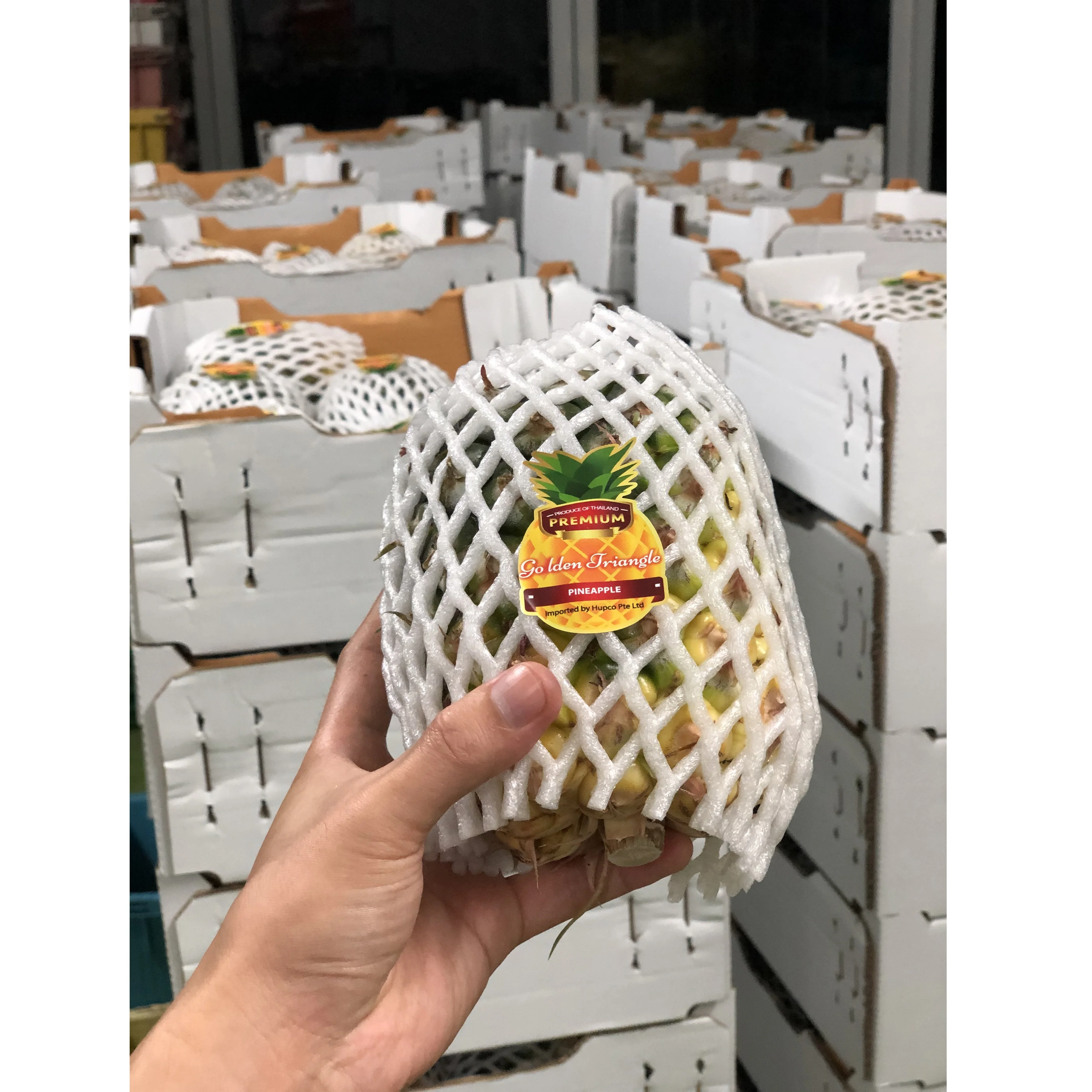 
Hot Selling EWC Wholesale Tropical Fruit Higher Vitamin C Fresh Goldden Triangle Pineapple 