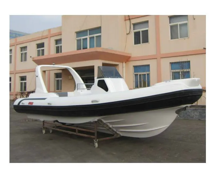 
Liya 7.5m inflatable boat 25ft rib boat fiber glass hulls boat for sale 