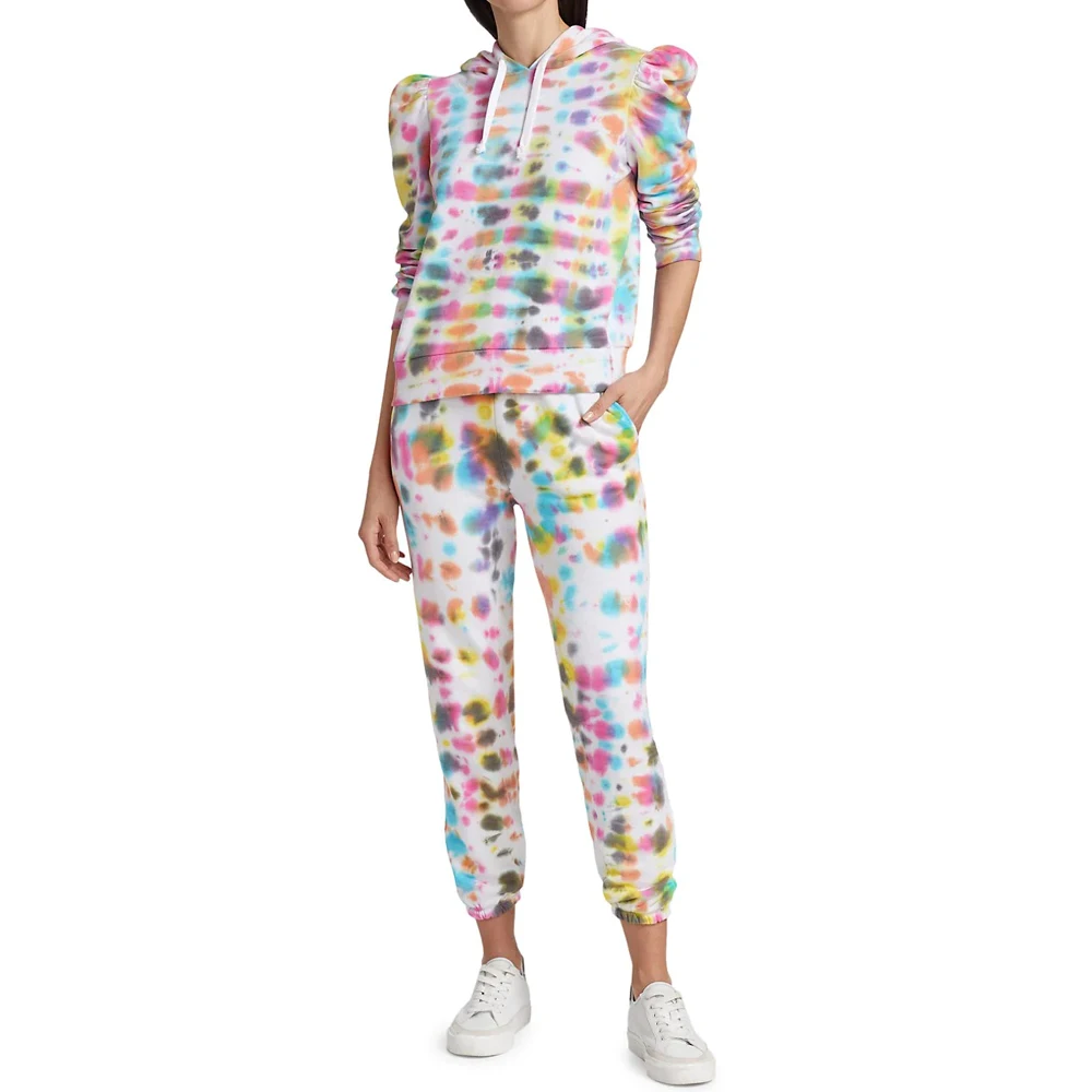 Women Tie Dye Sports Wear Long Sleeve Hoodie