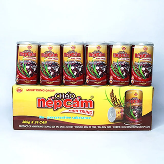 Черный клейкий рис, каша мгновенного использования из Вьетнама