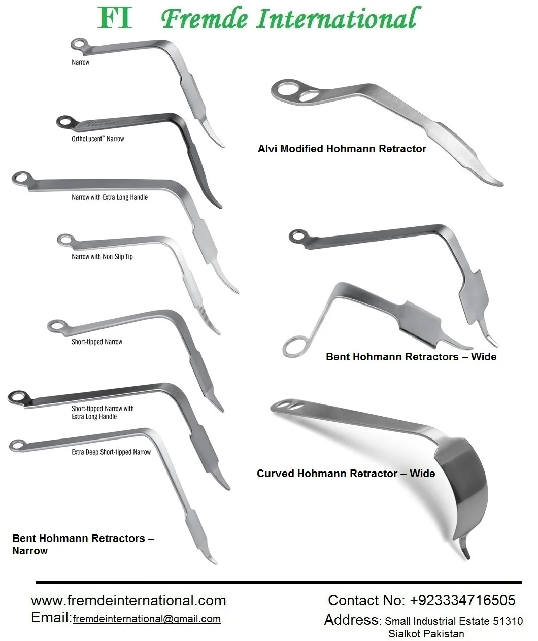 Высококачественные сертифицированные инструменты для хирургии позвоночника из нержавеющей стали