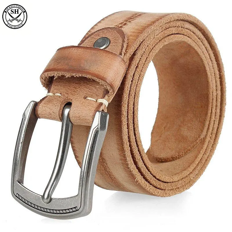 Man Belt Fashion Designed High Quality Trendy PU Leather Pin Buckle Strap Fancy for Cowboy Jeans