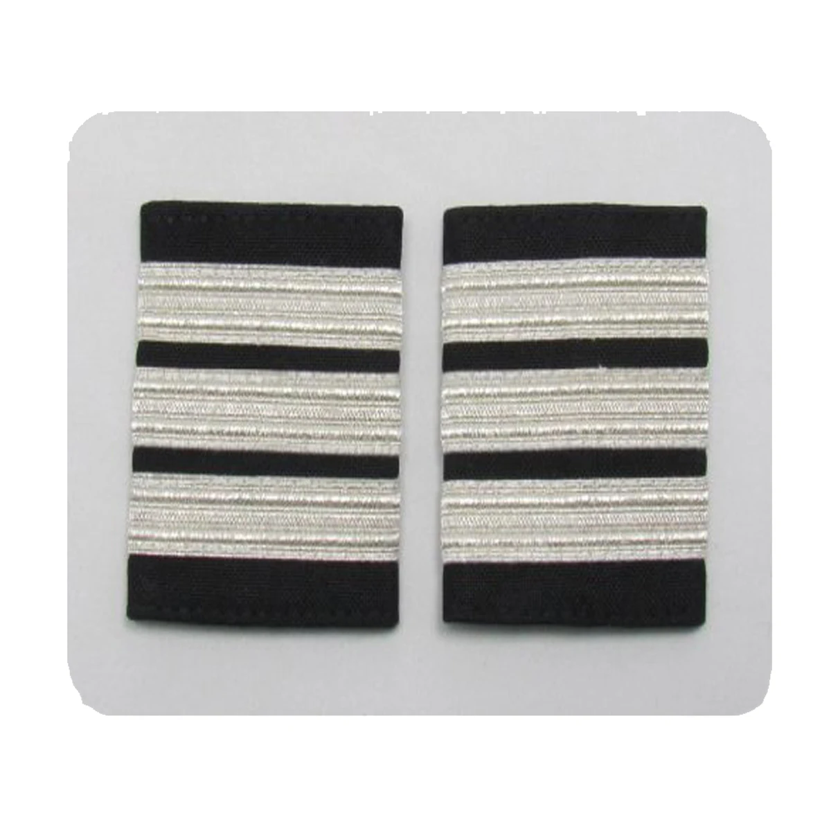 Pilot Epaulettes First Officer Epaulette 3 Silver