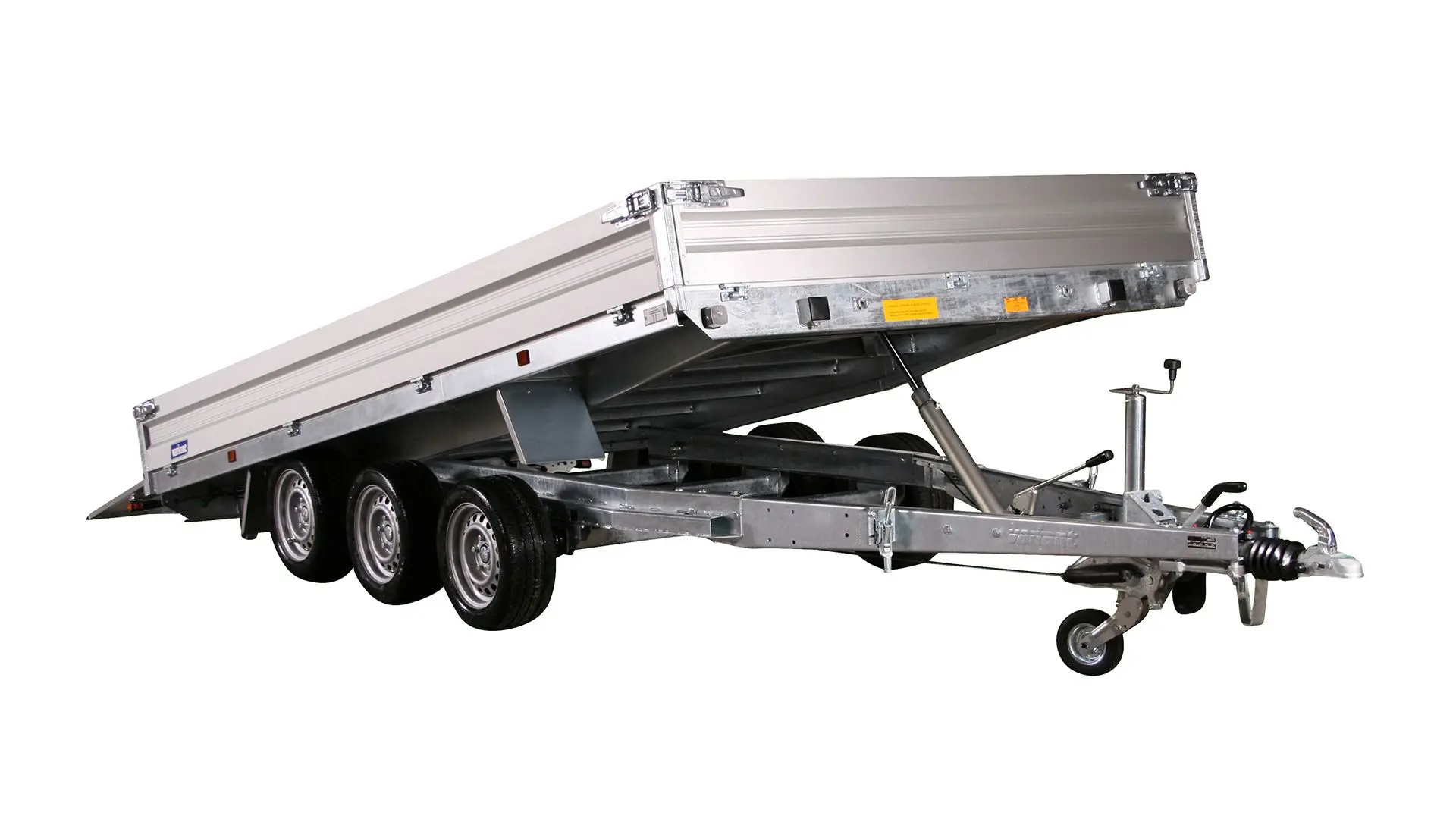 Double  Axle Car Trailer with Adjustable Loading Ramp and Electric Brake Car Trailer Flatbed Trailer carrier