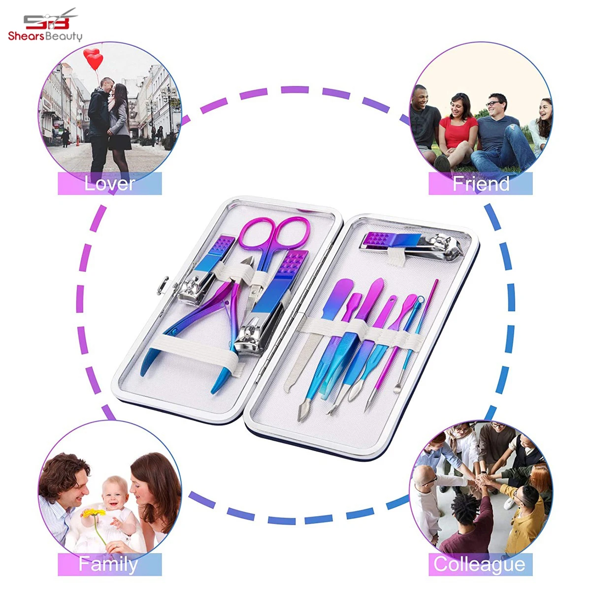 Pedicure Kit 16 In 1 Manicure Kit Professional Nail Kit For Pedicure & Manicure Tools With Toenail Clip