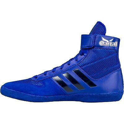 High Quality Custom Made Blue Genuine Leather Kick Boxing Shoes For