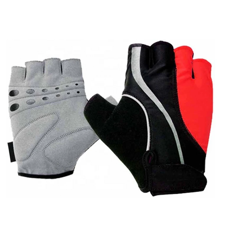 Bike Gloves Pad Shock Absorbing Anti Slip Outdoor Sports Riding Working Half Fingers Cycling Gloves