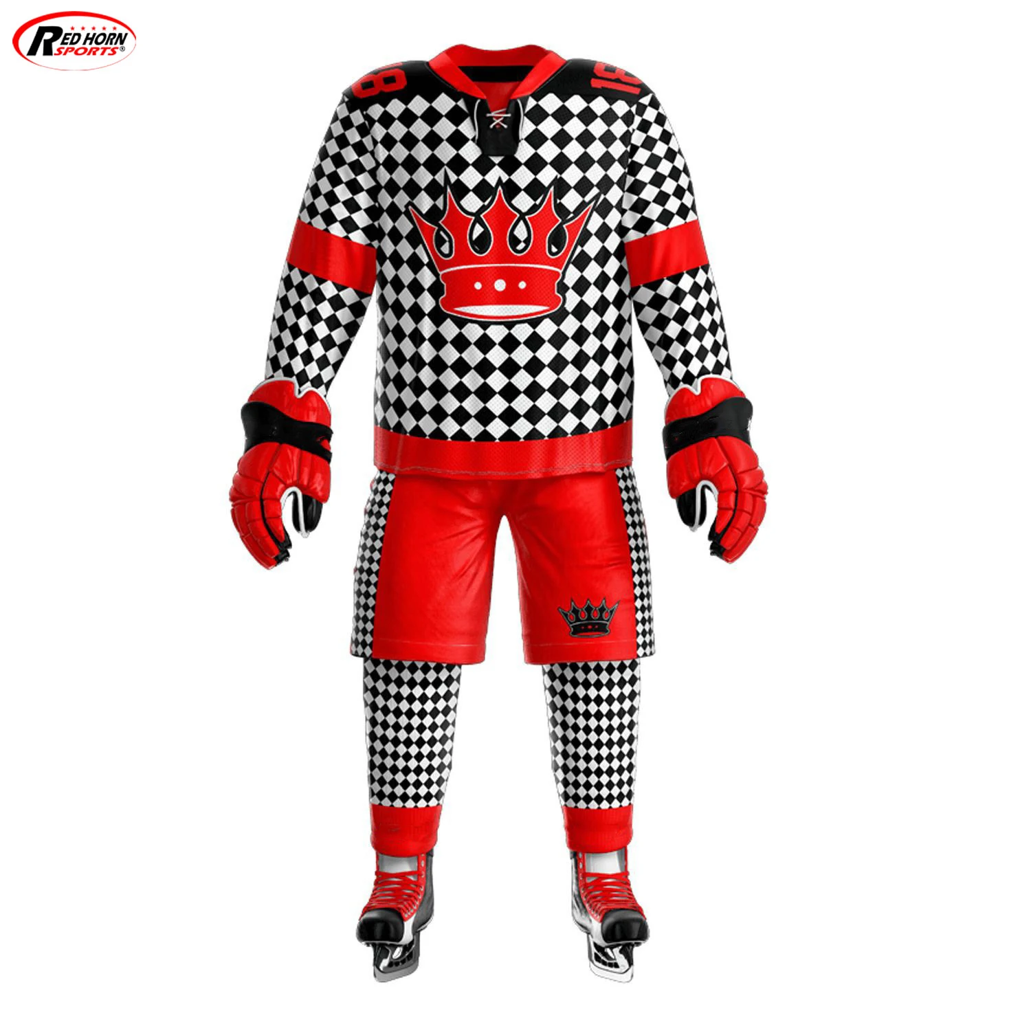 100 полиэстер дышащая форма для хоккея на поле сублимационная льду.