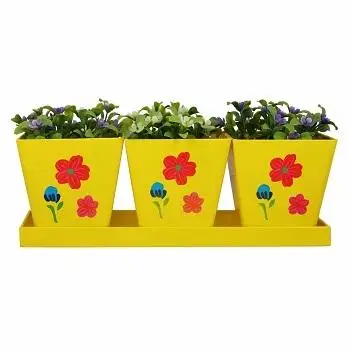  Набор оранжевых трав для дома и сада декоративный горшок лучший дизайн держатель цветов растений Металлический улицы оконная коробка