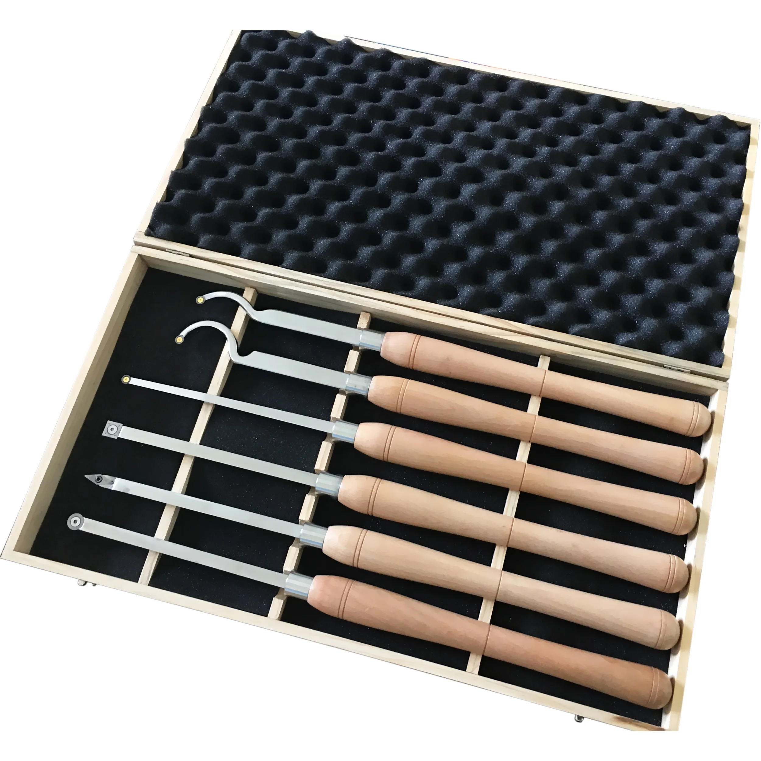 Item#LS06 Premium Carbide tipped woodturning lathe tool set