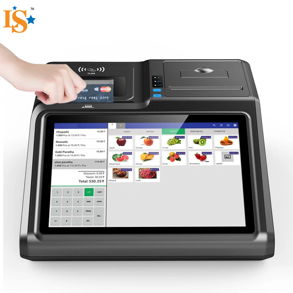CRS-C71T hot selling price computing scale Capacitive screen touch cash register with printer
