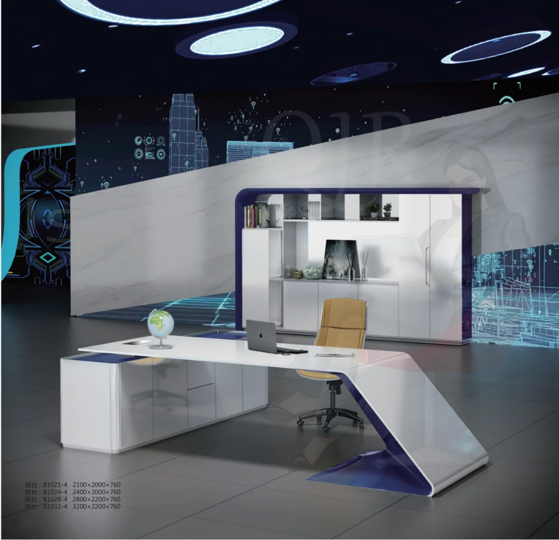 High End Luxury Modern Boss Ceo Desk Office Table Furniture L Shape Mdf Wood Office Furniture Manager Desk Executive Desk