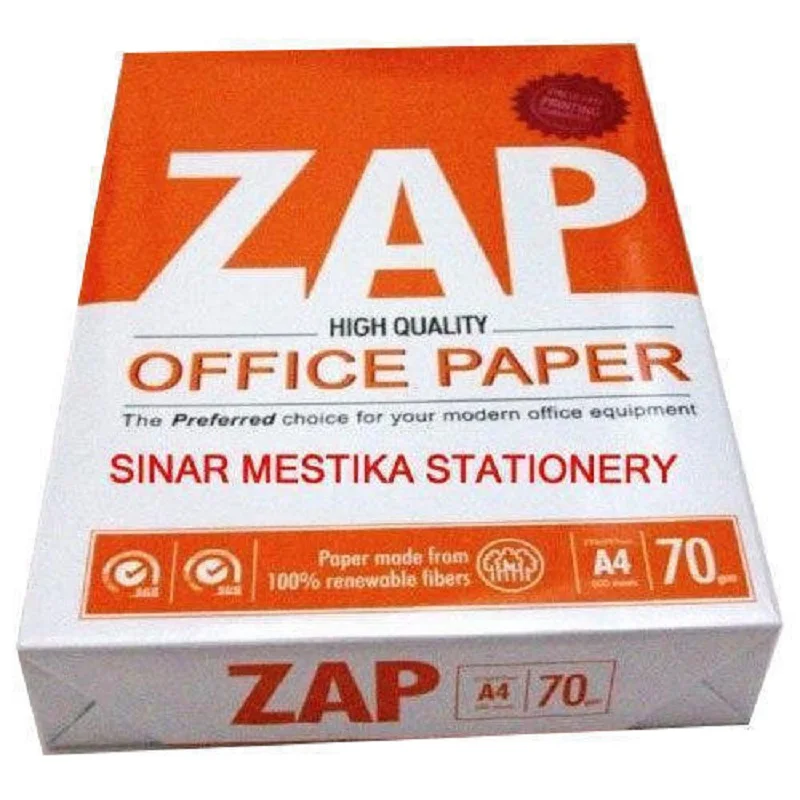 A4 Paper COPIMAX A4 Copy Paper Brand factory Price/ZAP A4 paper