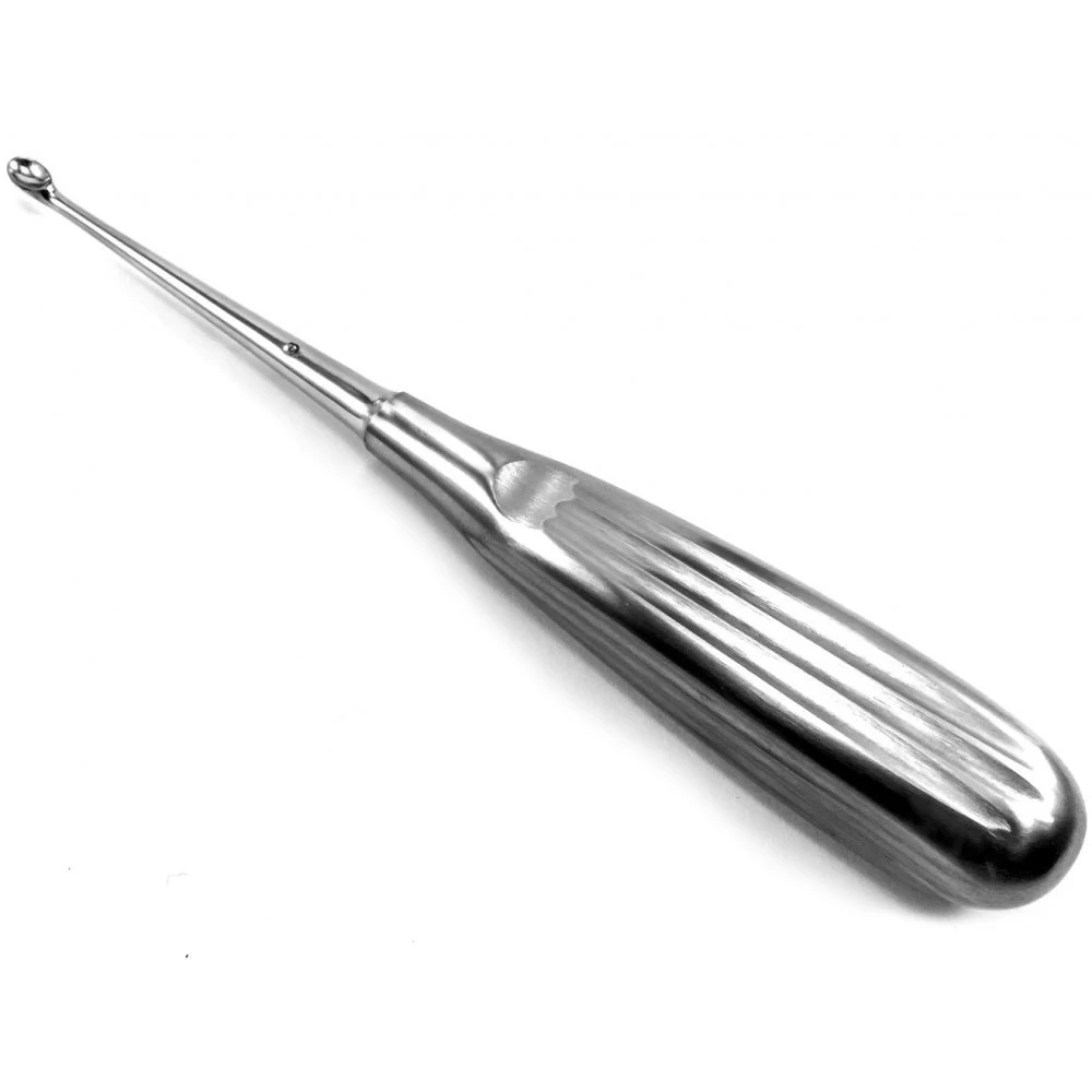 Volkmann bone curette 6x7 mm sharp spoon Fig. 0 dental tissue surgery 17 cm