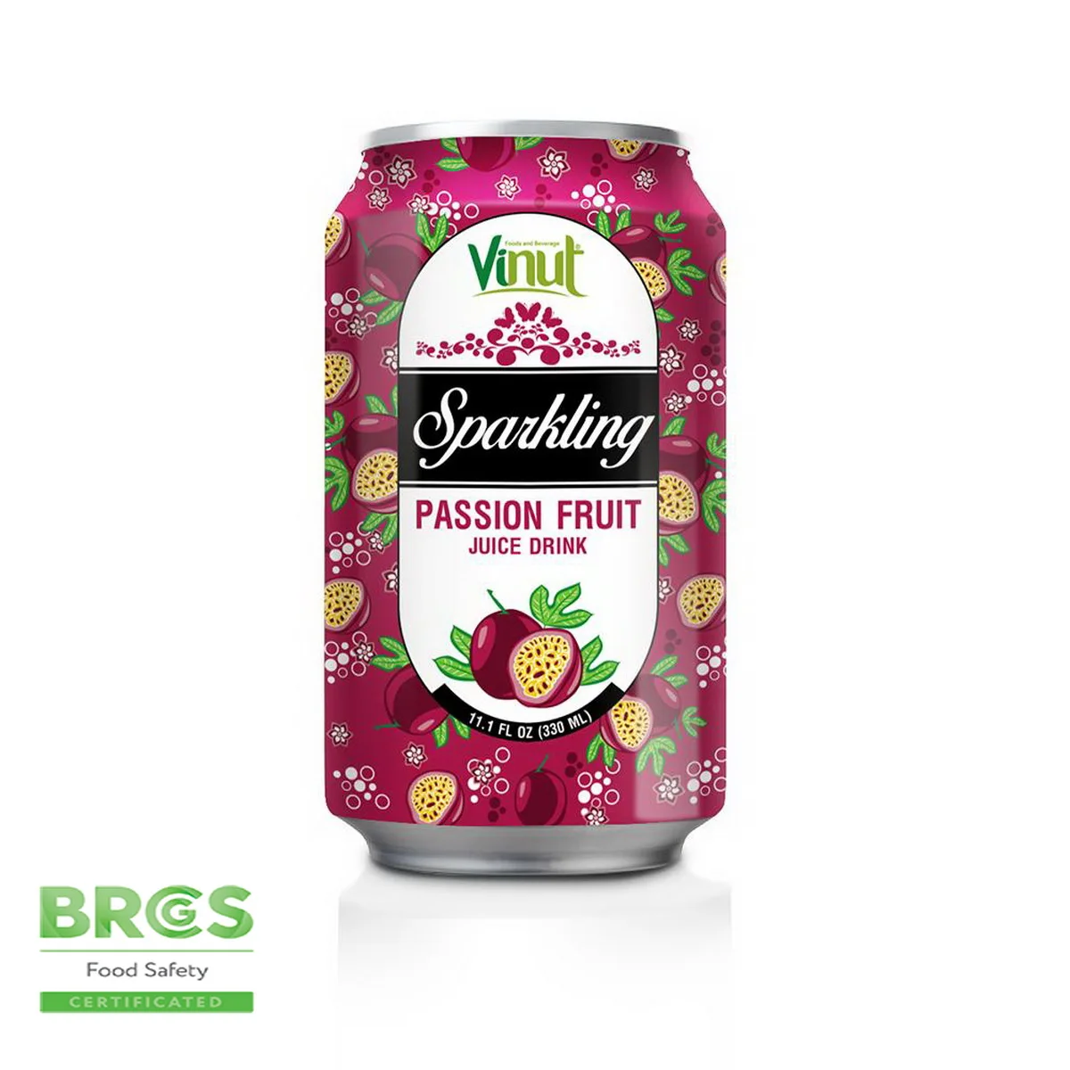 Box 4 cans 8.45 fl oz VINUT Tropical Coffee Sparkling water private label sparkling water bottled beverage Private Label Factory