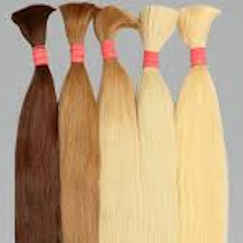 Russian / Slavic Hair Bulk From Indian Factory Single Donor Unprocessed Virgin Hair Extensions Dark Brown to Blonde Color